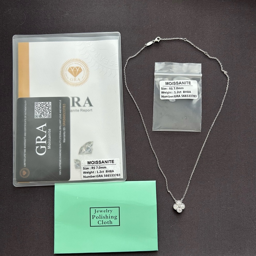 Moissanite Clover Necklace